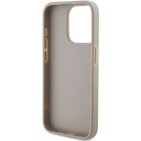 Etui Guess 4G Triangle Metal Logo na iPhone 15 Pro Max - białe