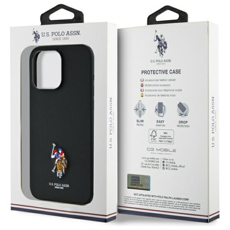 US POLO ASSN POKROWIEC TPU DO IPHONE 15 PRO MAX 6,7 Z EMBROIDERED DH COLOR