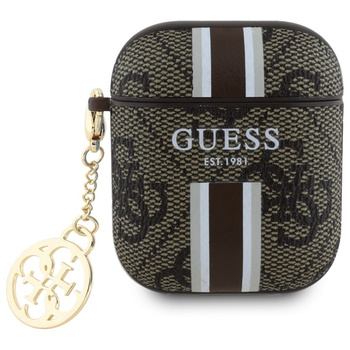 GUESS ETUI POKROWIEC DO AIRPODS 1 2 Z CHARME STRIPE NAJLEPSZA OCHRONA