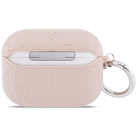 Etui Karl Lagerfeld Monogram Choupette   Head do AirPods Pro 3 różowy