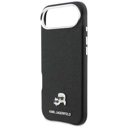 Etui Karl Lagerfeld Karl & Choupette     Head Pins Saffiano MagSafe do iPhone Air czarny