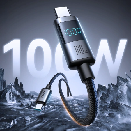 JOYROOM KABEL S-A16 PRO PRISM SERIES 100W USB-C DO USB-C Z WYŚWIETLACZEM