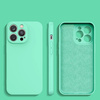 Silicone case etui iPhone 13 Pro Max silikonowy pokrowiec miętowozielone