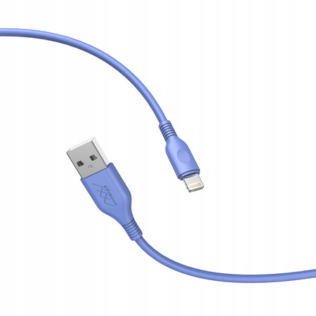 INNOSTYLE JAZZY KABEL USB LIGHTNING MFI SZYBKIEGO ŁADOWANIA DO IPHONE KEVLAR 2M NIEBIESKI