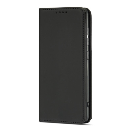 Magnet Card Case etui do Xiaomi Redmi Note 11 pokrowiec portfel na karty kartę podstawka czarny
