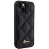 Etui Guess Quilted Metal Logo na iPhone 15 - czarne