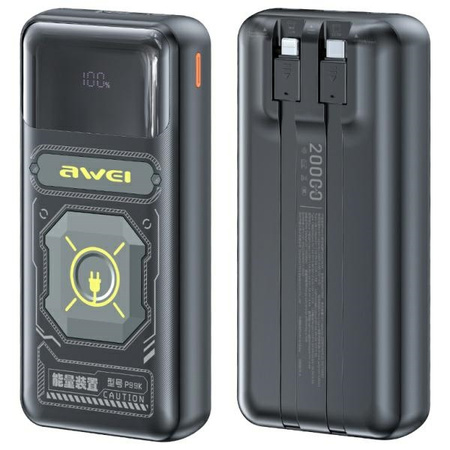 AWEI POWERBANK P99K 20000MAH 22.5W DO IPHONE ANDROID Z POJEMNOŚCIĄ 20000MAH