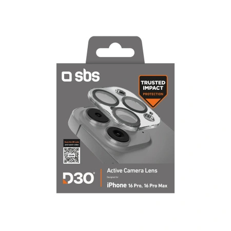 SBS SZKŁO HARTOWANE D3O DO IPHONE 16 PRO 16 PRO MAX ZABEZPIECZENIE APARATU