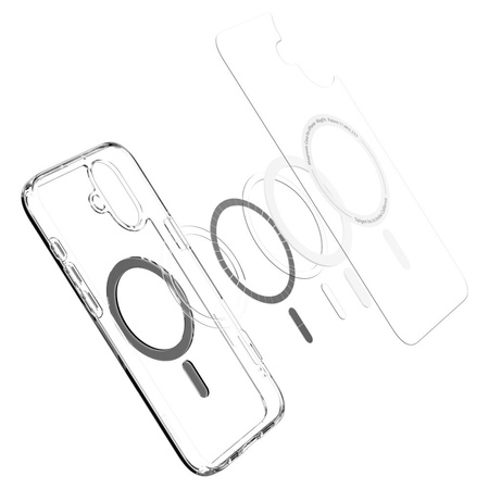 SPIGEN ETUI ULTRA HYBRID DO IPHONE 16 DO MAGSAFE BLACK Z OCHRONA NA