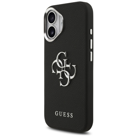 Etui Guess Grained Big 4G Classic Logo   do iPhone 17 czarny