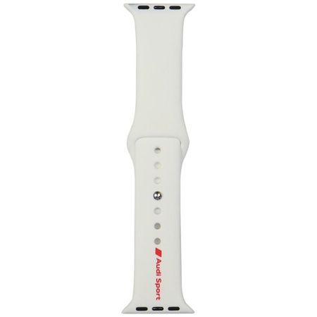 AUDI PASEK DO ZEGARKA APPLE WATCH 40 41 42MM SPORTOWY SILIKONOWY BIAŁY