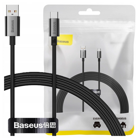 BASEUS KABEL USB-C 100W 2M DO ŁADOWANIA TELEFONÓW Z SZYBKIM ŁADOWANIEM