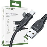 Acefast kabel USB - USB Typ C 1,2m, 3A czarny (C3-04 black)