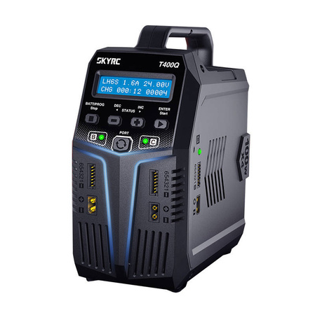 SKYRC ŁADOWARKA T400Q DO AKUMULATORÓW LIPO NIMH DO MODELI RC 4-KANAŁOWA