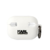 Etui Karl Lagerfeld KLAP2RUNCHH na AirPods Pro 2 cover - białe Silicone Choupette Head 3D