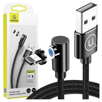 USAMS KABEL USB-A DO LIGHTNING 1M KĄTOWY MAGNETYCZNY DO TELEFONÓW APPLE
