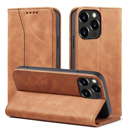 HURTEL MAGNET FANCY CASE DO IPHONE 13 PRO MAX ETUI Z PORTFELEM I PODSTAWKĄ