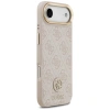 Etui Guess 4G Strass Logo & Big Strap Metal Buttons MagSafe na iPhone Air - różowe