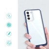 Clear 3in1 etui do Samsung Galaxy S23+ silikonowy pokrowiec z ramką niebieskie
