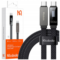 MCDODO USB-C FAST CHARGING CABLE FOR SAMSUNG APPLE USB TYPE C 100W 1M LED