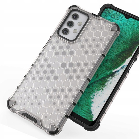 Honeycomb etui pancerny pokrowiec z żelową ramką Samsung Galaxy A32 5G przezroczysty