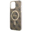 Etui Guess GUHMP13XH4STW na iPhone 13 Pro Max 6.7" - brązowe 4G MagSafe