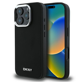 DKNY ETUI HARDCASE PLAIN SILVER LOGO DO IPHONE 16 PRO 6.3 DO MAGSAFE
