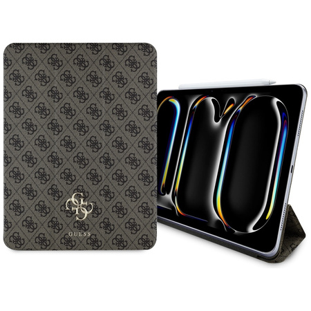 Guess GUFC13PM24PS4SGW iPad Pro 13 2024 brązowy/brown Magnetic 4G Big Logo