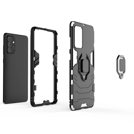 HURTEL ETUI RING ARMOR POKROWIEC HYBRYDOWY DO SAMSUNG GALAXY A72 4G OCHRONA