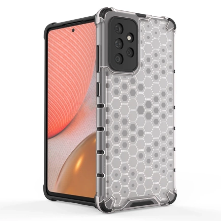 HURTEL HONEYCOMB PANCERNE POKROWIEC DO SAMSUNG GALAXY A72 4G Z ŻELOWĄ RAMKĄ