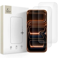 TECH-PROTECT SZKŁO HARTOWANE GLASS FIT+ 2-PACK DO IPHONE 16 PRO MAX 17 PRO