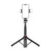 HURTEL SELFIE STICK TELESKOPOWY TRIPOD 1.3M DO TELEFONÓW Z LAMPĄ PODWÓJNĄ