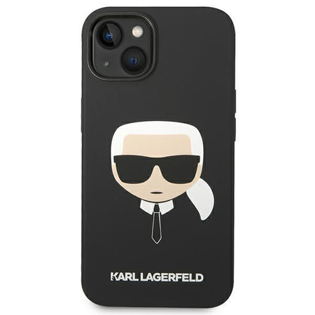 Karl Lagerfeld KLHCP14MSLKHBK iPhone 14 Plus 6,7" hardcase czarny/black Silicone Karl`s Head