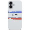 Etui BMW M Silicon Horizontal Line       MagSafe do iPhone 17 biały