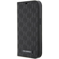 Etui Karl Lagerfeld KLBKP14LSAKLHPK na iPhone 14 Pro bookcase - czarne Saffiano Monogram