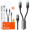 MCDODO USB-C 2IN1 FAST CHARGING CABLE FOR IPHONE MACBOOK LED 100W 2M