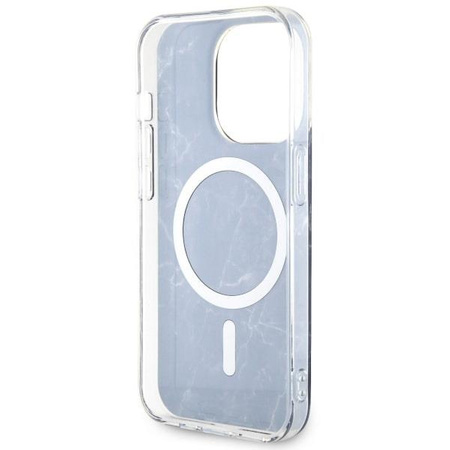 Etui Guess GUHMP14XPCUMAK na iPhone 14 Pro Max 6.7" - czarne Marble MagSafe