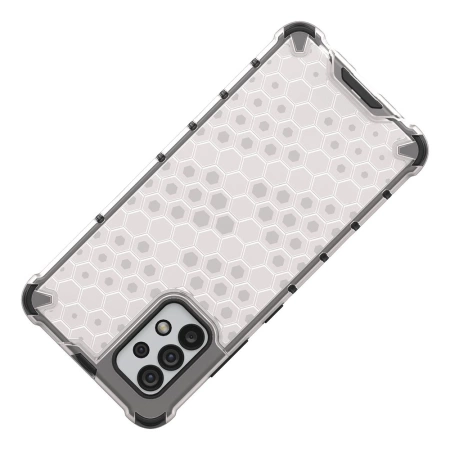 HURTEL PANCERNE ETUI DO SAMSUNG GALAXY A03S Z RAMKĄ ŻELOWĄ SYSTEM HONEYCOMB