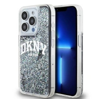 DKNY ETUI HARDCASE DO IPHONE 15 PRO LIQUID GLITTER Z WIELKIM LOGO