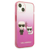 Karl Lagerfeld KLHCP13STGKCP iPhone 13 mini 5,4" hardcase różowy/pink Gradient Ikonik Karl & Choupette