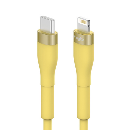 Ringke kabel USB-C - Lightning 480Mb/s 20W 2m żółty (CB60150RS)