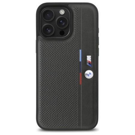 BMW CASE DO IPHONE 16 PRO 6.3 HARDCASE Z TRICOLORE DETAIL LINE PERFOROWANE