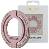 Etui Guess MagSafe Ring stand GUMRSALDGP - różowe Rhinestone