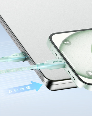 INNOSTYLE KABEL USB-C SZYBKIE ŁADOWANIE DO IPHONE SAMSUNG USB TYP C 60W 2M