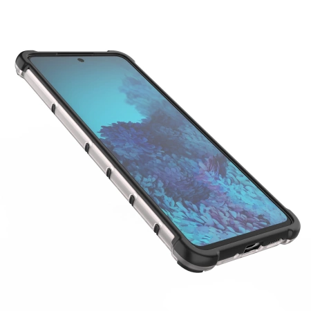 HURTEL POKROWIEC OCHRONNY DO SAMSUNG GALAXY A73 HONEYCOMB Z ŻELOWĄ RAMKĄ