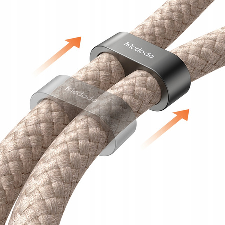 MCDODO SMYCZ DO TELEFONU NA SZYJE WKŁADKA CROSSBODY BEŻOWA KABEL DO IPHONE