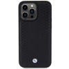 Etui BMW Leather Diamond Pattern na iPhone 15 Pro - czarne