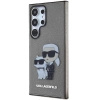 Etui Karl Lagerfeld Glitter Karl&Choupette na Samsung Galaxy S24 Ultra - czarne