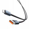 MCDODO KABEL USB-A LIGHTNING SZYBKIE ŁADOWANIE DO TELEFONU LED CZARNY 2M