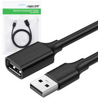 Ugreen kabel przewód przejściówka USB (żeński) - USB (męski) 1m czarny (10314)